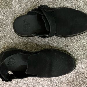 Dr. Martens Black Suede Slip-Ons